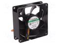 Fan: DC; axial; 12VDC; 80x80x25mm; 69.29m3/h; 33dBA; Vapo; 3200rpm SUNON MF80251V1-G99-A