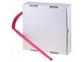 Heat shrink sleeve; glueless; 2: 1; 9.5mm; red; polyolefine CYG/KTG CB-HFT9.5/BOX-RD