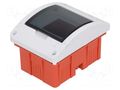 Enclosure: for modular components; IP40; plaster embedded; white ELEKTRO-PLAST NASIELSK EPN-2411-01