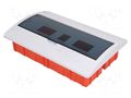 Enclosure: for modular components; IP40; plaster embedded; white ELEKTRO-PLAST NASIELSK EPN-2414-01