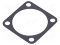 Socket gasket; flange (4 holes); 97,MS/DS; size 22 AMPHENOL 10-040450-022