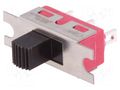 Switch: slide; Pos: 2; SPDT; 3A/250VAC; 6A/28VDC; ON-ON; on panel C&K 1101M1S3ZQE2