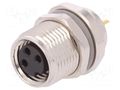 Connector: M8; female; PIN: 3; 60V; IP67; unshielded; socket TE Connectivity T4031017031-000