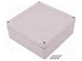 Enclosure: multipurpose; X: 150mm; Y: 150mm; Z: 60mm; ZP; ABS; gasket KRADEX ZP15015060JH-ABS