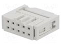 Connector: IDC; plug; female; PIN: 10; Quickie; IDC; 2.54mm; 2x5; FCI AMPHENOL COMMUNICATIONS SOLUTIONS 71600-010LF