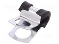 Fixing clamp; ØBundle : 5mm; W: 16mm; steel; Cover material: EPDM MPC INDUSTRIES MPC-LKD10516