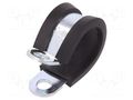 Fixing clamp; ØBundle : 16mm; W: 12mm; steel; Cover material: EPDM MPC INDUSTRIES MPC-LKD11612