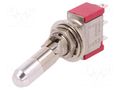 Switch: toggle; Pos: 2; SPDT; ON-ON; 2A/250VAC; 5A/28VDC; 7000; IP40 C&K 7101K2ZQE