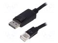 Cable; DisplayPort plug,mini DisplayPort plug; DisplayPort 1.1 QOLTEC QOLTEC-50434