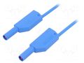 Test lead; 16A; banana plug 4mm,both sides; Urated: 1kV; Len: 2m STÄUBLI SLK4075-E/N-20023