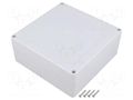 Enclosure: multipurpose; X: 150mm; Y: 150mm; Z: 60mm; ZP; light grey KRADEX ZP15015060JH-PC