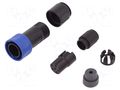 Connector: circular; plug; female; PIN: 6; w/o contacts; UL94V-0 BULGIN PXP4010/06S/3540