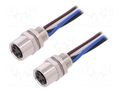 Connector: M8; Len: 0.2m; female; PIN: 4; socket; IP67; 30V TE Connectivity T4073014041-001