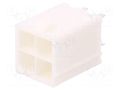 Connector: wire-wire/PCB; socket; male; PIN: 4; Minitek® Pwr 4.2 AMPHENOL COMMUNICATIONS SOLUTIONS 10127820-0422LF