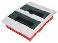 Enclosure: for modular components; IP40; plaster embedded; white ELEKTRO-PLAST NASIELSK EPN-2415-01
