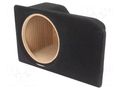 Car loudspeaker enclosure; MDF; black; 200mm; Grooving: 222mm BASSER OBGL.MERCEDES.03