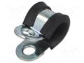 Fixing clamp; ØBundle : 8mm; W: 12mm; steel; Cover material: EPDM MPC INDUSTRIES MPC-LKD10812