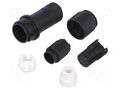 Connector: circular; plug; female; PIN: 10; w/o contacts; UL94V-0 BULGIN PXP4011/10S/6065