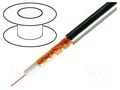 Wire: coaxial; H1000,RG8; 1x10AWG; wire; Cu; PE; black; 100m; 328ft BELDEN H1000C1.00100