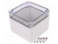 Enclosure: multipurpose; X: 120mm; Y: 122mm; Z: 95mm; EURONORD; grey FIBOX PCT121210