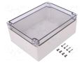 Enclosure: multipurpose; X: 151mm; Y: 201mm; Z: 80mm; EURONORD; grey FIBOX PCT152008