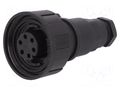 Connector: circular; plug; female; PIN: 6; 5A; 250V; IP68; UL94V-0 BULGIN PX0739/S