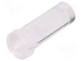 Fiber for LED; Ø3.8mm; L: 8mm; round; Front: flat; straight; UL94V-2 FIX&FASTEN FIX-LEM-91