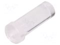 Fiber for LED; Ø3.8mm; L: 8mm; round; Front: flat; straight; UL94V-2 FIX&FASTEN FIX-LEM-91