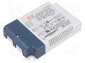 Power supply: switching; LED; 25.2W; 60VDC; 0.42A; 90÷295VAC; IP20 MEAN WELL IDLV-25-60