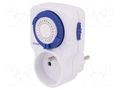 Programmable time switch; 30min÷24h; 230VAC/16A; Usup: 230VAC ORNO OR-PRE-427