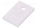 Heat transfer pad: ceramic; TO220; L: 12mm; W: 18mm; Thk: 1.5mm FISCHER ELEKTRONIK AOS220