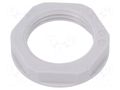 Nut; PG11; polyamide; UL94V-2; 24mm; light grey; Thread: PG LAPP LP-53019021