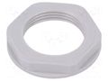 Nut; PG16; polyamide; UL94V-2; 30mm; light grey; Thread: PG LAPP LP-53019041