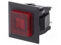 Switch: push-button; Pos: 2; SPST-NO; 3A/125VAC; OFF-ON; red; 1kV MIYAMA DS-664K-S-L-S-K-TR