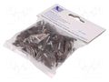 Holder; brown; on round cable; 50pcs; with a nail; 10mm PAWBOL PW-H.7008B-50