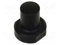 Button; round; black; plastic MEC MEC1S09-19