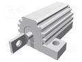 Resistor: wire-wound; with heatsink; screw; 470Ω; 16W; ±5% TE Connectivity AX10WR-470R