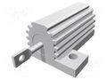 Resistor: wire-wound; with heatsink; screw; 1kΩ; 25W; ±5%; 30ppm/°C TE Connectivity AX25WR-1K