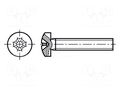 Screw; M3x25; 0.5; Head: cheese head; Phillips; PH1; DIN 7985 KRAFTBERG M3X25/D7985B