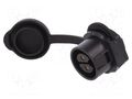 Connector: circular; socket; size 20; 02; female; PIN: 2; 500V; 20A LUTRONIC 0272-02
