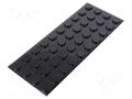 Self-adhesive foot; H: 4.1mm; black; polyurethane; Dim: Ø19.1mm 3M SJ5744/BK