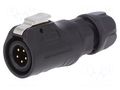 Connector: circular; plug; size 12; 02; male; PIN: 5; 125V; Quicklock LUTRONIC 0250-05