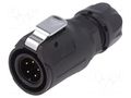 Connector: circular; plug; size 16; 02; male; PIN: 5; 400V; Quicklock LUTRONIC 0251-05