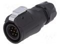 Connector: circular; plug; size 16; 02; male; PIN: 7; 400V; Quicklock LUTRONIC 0251-07