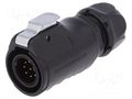 Connector: circular; plug; size 20; 02; male; PIN: 9; with latch LUTRONIC 0252-09