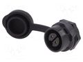 Connector: circular; socket; size 16; 02; female; PIN: 2; 400V; 10A LUTRONIC 0271-02