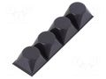 Self-adhesive foot; H: 13.2mm; black; polyurethane; Bumpon 3M SJ5514/BK