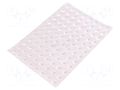 Self-adhesive foot; H: 3.8mm; translucent; polyetylene; Bumpon 3M SJ6506/TR
