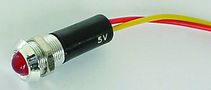 LED LAMP 5V RED - CHROME HOUSING 5VCR 5410329253844; 5410329253844