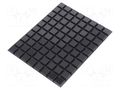 Self-adhesive foot; H: 3mm; black; polyurethane; Dim: 12.7x12.7mm 3M SJ5008/BK